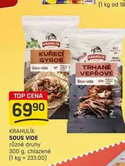 Flop SOUS VIDE různé druhy 300 g, chlazené nabídka