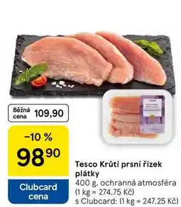 Tesco Tesco Krůtí prsní řízek plátky, 400 g nabídka