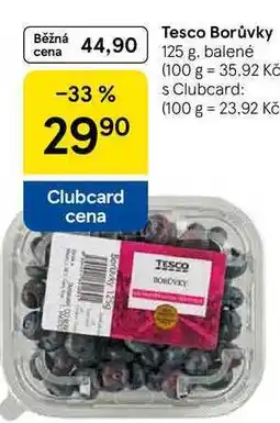 Tesco Tesco Borůvky, 125 g, balené nabídka