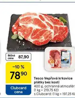 Tesco Tesco Vepřová krkovice plátky bez kosti, 400 g nabídka