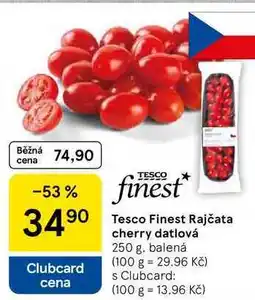 Tesco Tesco Finest Rajčata cherry datlová, 250 g nabídka