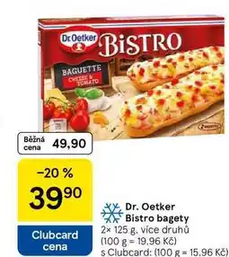 Tesco Dr. Oetker Bistro bagety, 2x 125 g nabídka