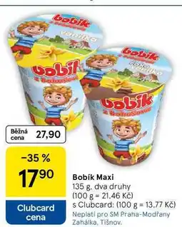 Tesco Bobík Maxi, 135 g, dva druhy nabídka
