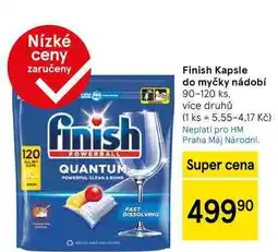 Tesco Finish Kapsle do myčky nádobí, 90-120 ks, více druhů nabídka