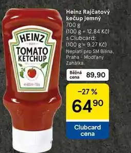 Tesco Heinz Rajčatový kečup jemný, 700 g nabídka
