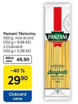 Tesco Panzani Těstoviny 500 g nabídka