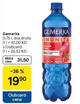 Tesco Gemerka, 0.75 l, dva druhy nabídka