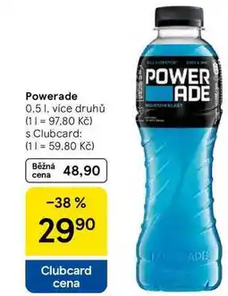 Tesco Powerade, 0.5 I, více druhů nabídka