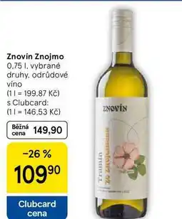 Tesco Znovín Znojmo, 0.75 l nabídka