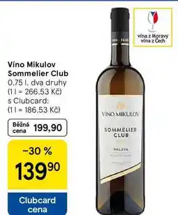 Tesco Víno Mikulov Sommelier Club, 0.75 l nabídka