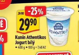 Albert Kunín Athentikos Jogurt bílý 400 g nabídka