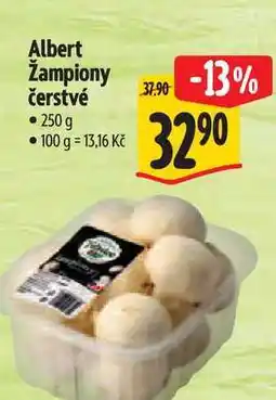 Albert Albert Žampiony čerstvé 250 g nabídka