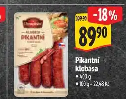 Albert Pikantní klobása 400 g nabídka