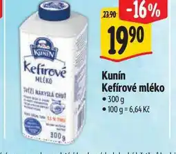 Albert Kunín Kefírové mléko 300 g nabídka