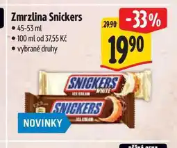 Albert Zmrzlina Snickers 45-53 ml nabídka