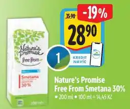Albert Nature's Promise Free From Smetana 30% 200 ml nabídka