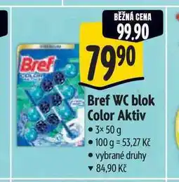 Albert Bref WC blok Color Aktiv 3x50 g nabídka