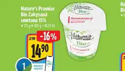 Albert Nature's Promise Bio Zakysaná smetana 15% 175 g nabídka