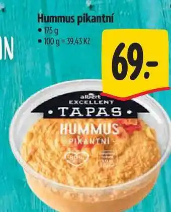 Albert Hummus pikantní 175 g nabídka
