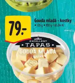 Albert Gouda mladá - kostky 120 g nabídka