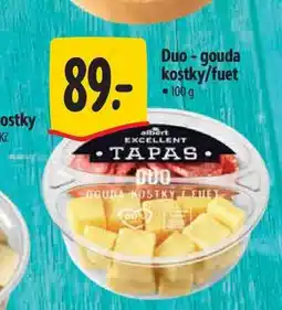 Albert Duo-gouda kostky/fuet 100 g nabídka