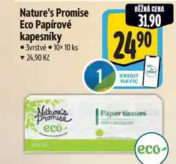 Albert Nature's Promise Eco Papírové kapesníky 3vrstvé nabídka