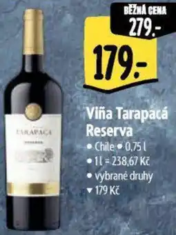 Albert Viña Tarapacá Reserva nabídka