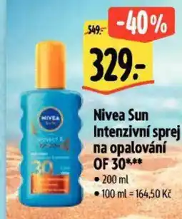 Albert Nivea Sun Intenzivní sprej na opalování OF 30 nabídka