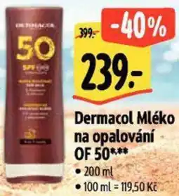 Albert Dermacol Mléko na opalování OF 50 nabídka