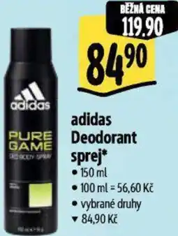 Albert Adidas deodorant sprej nabídka