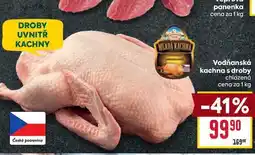 Billa Vodňanská kachna s droby chlazená cena za 1 kg nabídka