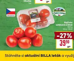 Billa Rajčata salátová oválná 500 g nabídka