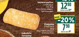 Billa Ciabatta z naší pece 80 g nabídka