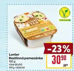 Billa Lunter Rostlinná pomazánka 150 g nabídka