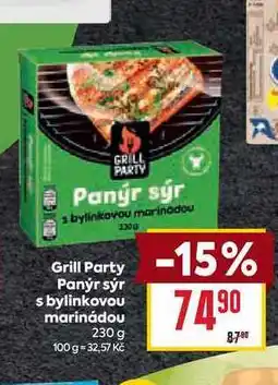 Billa Grill Party Panýr sýr s bylinkovou marinádou 230 g nabídka