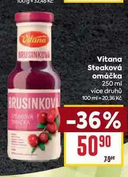 Billa Vitana Steaková omáčka 250 ml nabídka