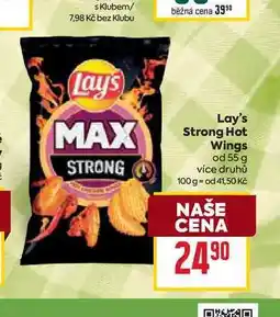 Billa Lay's Strong Hot Wings od 55 g nabídka