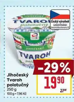 Billa Jihočeský Tvaroh polotučný 250 g nabídka