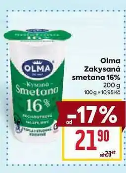 Billa Olma Zakysaná smetana 16% 200g nabídka