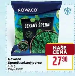 Billa Nowaco Špenát sekaný porce 400 g nabídka