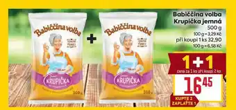 Billa Babiččina volba Krupička jemná 500 g nabídka