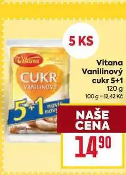 Billa Vitana Vanilinový cukr 5+1 120 g nabídka