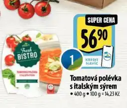 Albert Tomatová polévka s italským sýrem nabídka