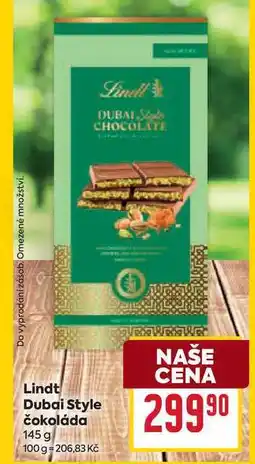 Billa Lindt Dubai Style čokoláda 145 g nabídka