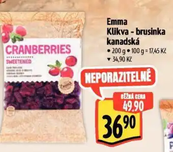 Albert Emma Klikva - brusinka kanadská nabídka