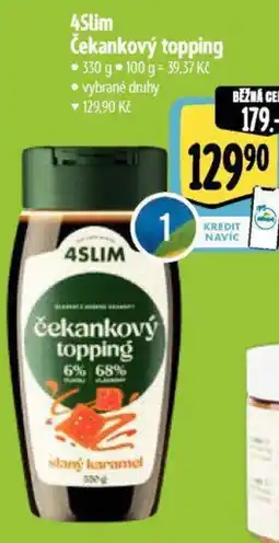 Albert 4Slim Čekankový topping nabídka
