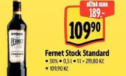 Albert Fernet Stock Standard nabídka