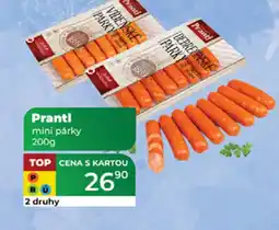 Tamda Foods Prantl mini párky nabídka