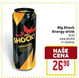 Billa Big Shock energy drink nabídka