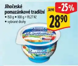 Albert Jihočeské Pomazánkové tradiční nabídka